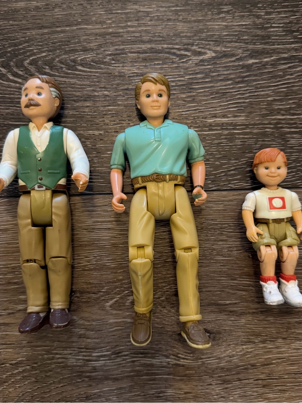 Vintage Fisher Price Loving Family Figures Grandad Dad Son Grandpa 1998 1994 Toy